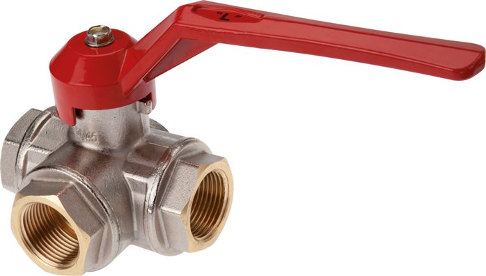 Exemplary representation: 3-way ball valve