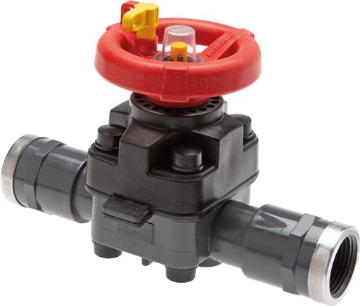 Exemplary representation: Manually actuated diaphragm valve