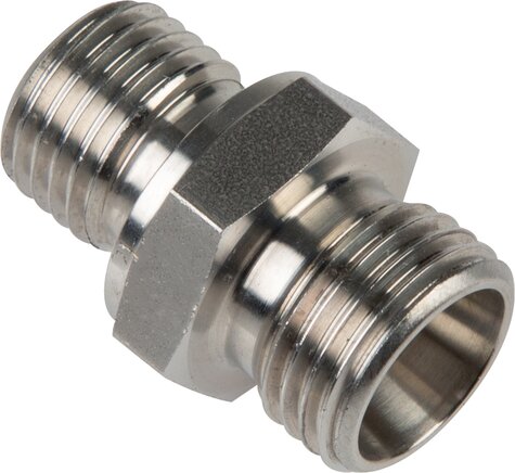 Exemplary representation: Straight screw-in fitting, metric, without nut & cutting ring, 1.4571